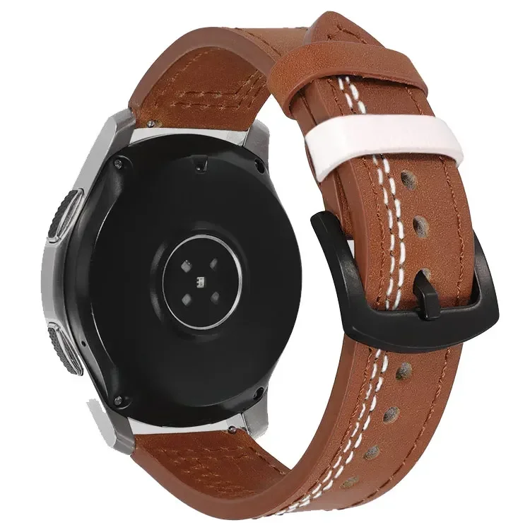 Elegant Leather Watch Band - Premium Sport Bracelet Strap, 20mm/22mm Adjustable Size