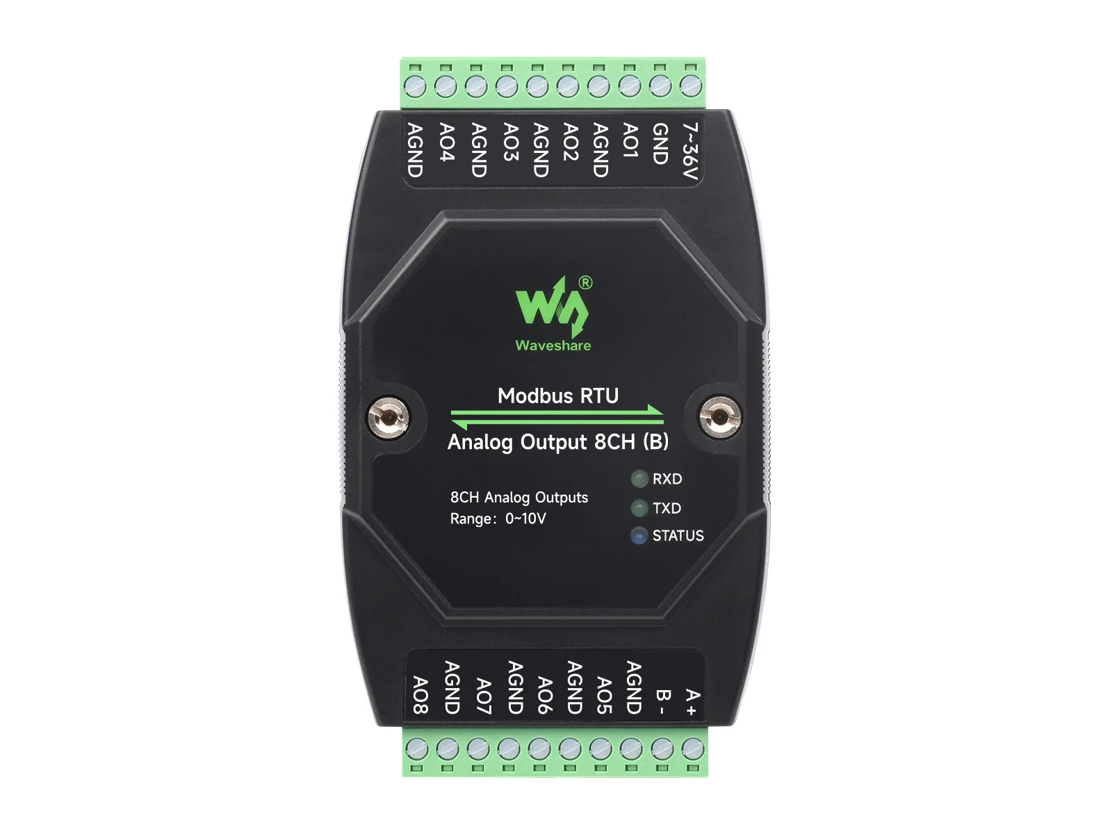 Waveshare  Ƴα  , 12 Ʈ DA ȯ, 8 ä   Ǵ   7-36V 