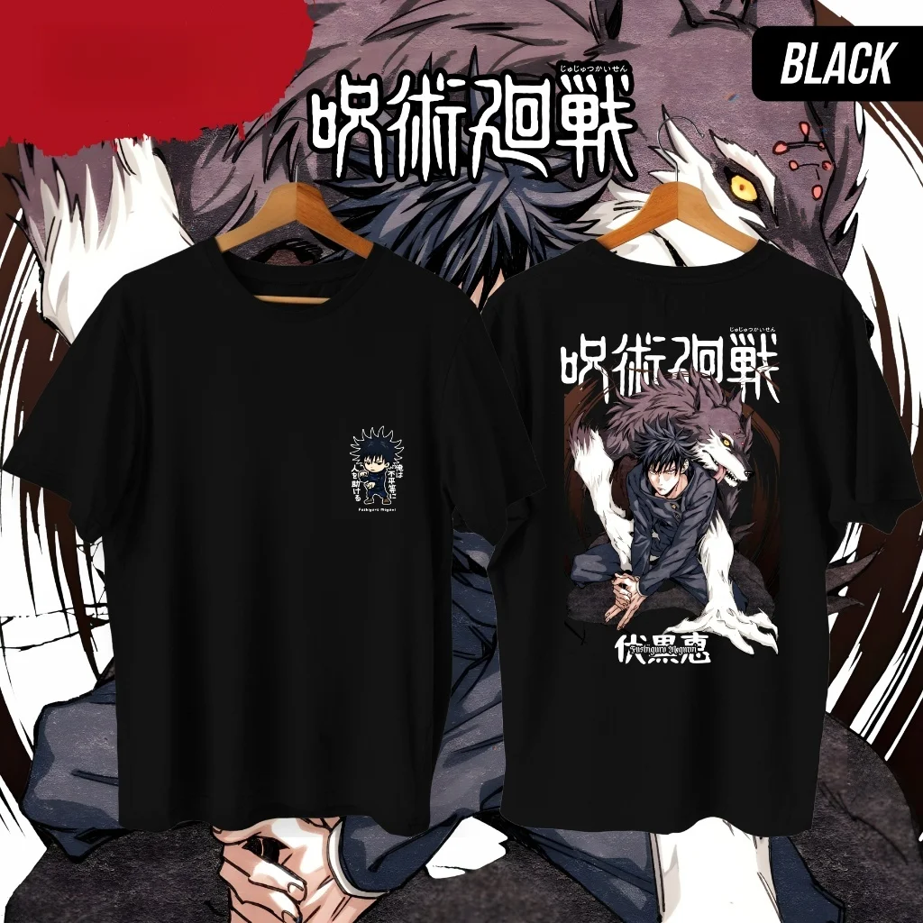 Jujutsu Kaisen Anime MEGUMI FUSHIGURO Bedrucktes T-Shirt Herren- und Damen-T-Shirt Herren-Top Sport-T-Shirt 2026 Sommer Neues T-Shirt