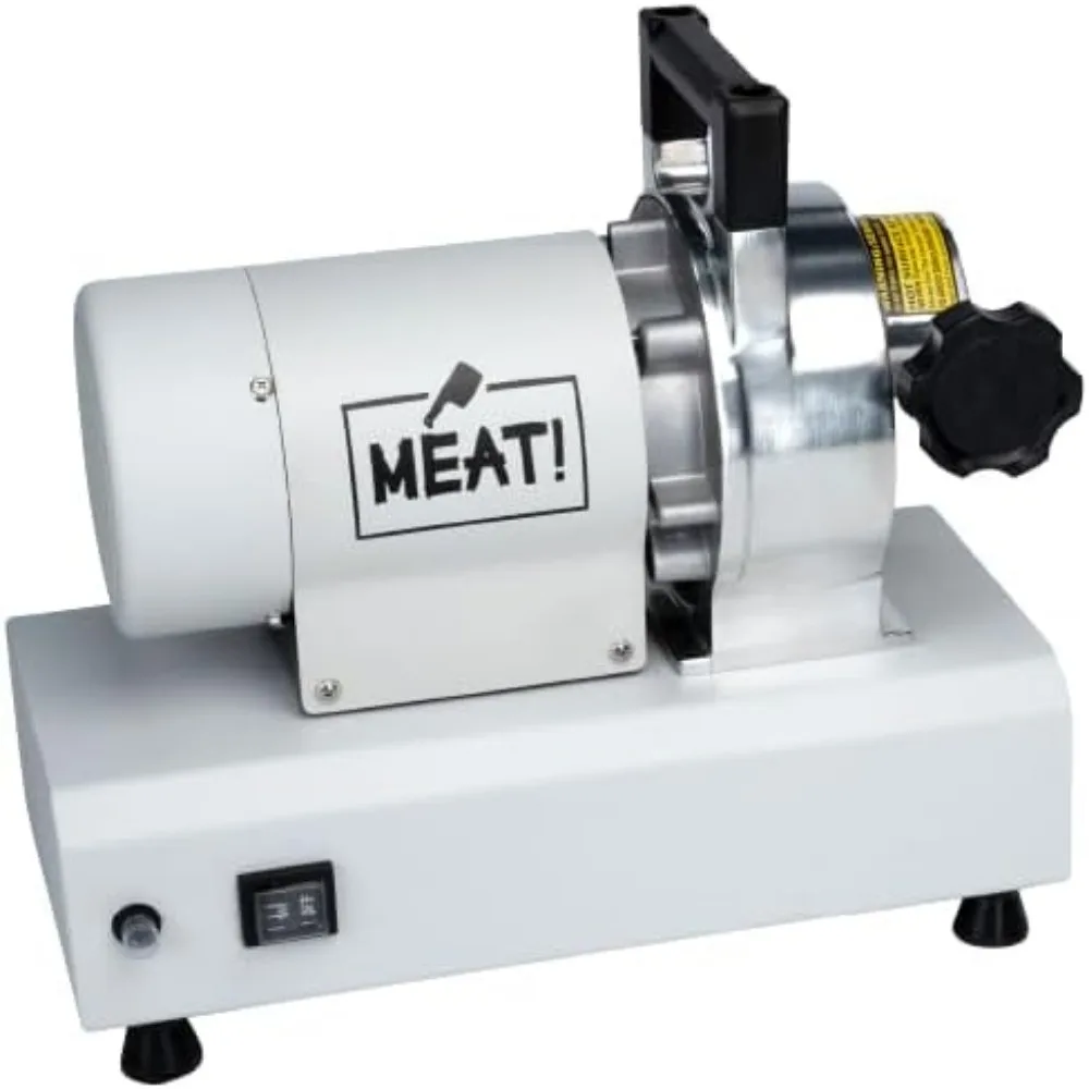 Grinder with 3 Stuffing Tubes, 2 Stainless Steel Grinding Plates, and a Stainless Steel Stuffing Plate for Making Ground Meat 4