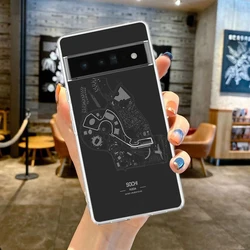Transparent TPU Phone Case with F1 Race Track Design for Pixel 5 (B1)