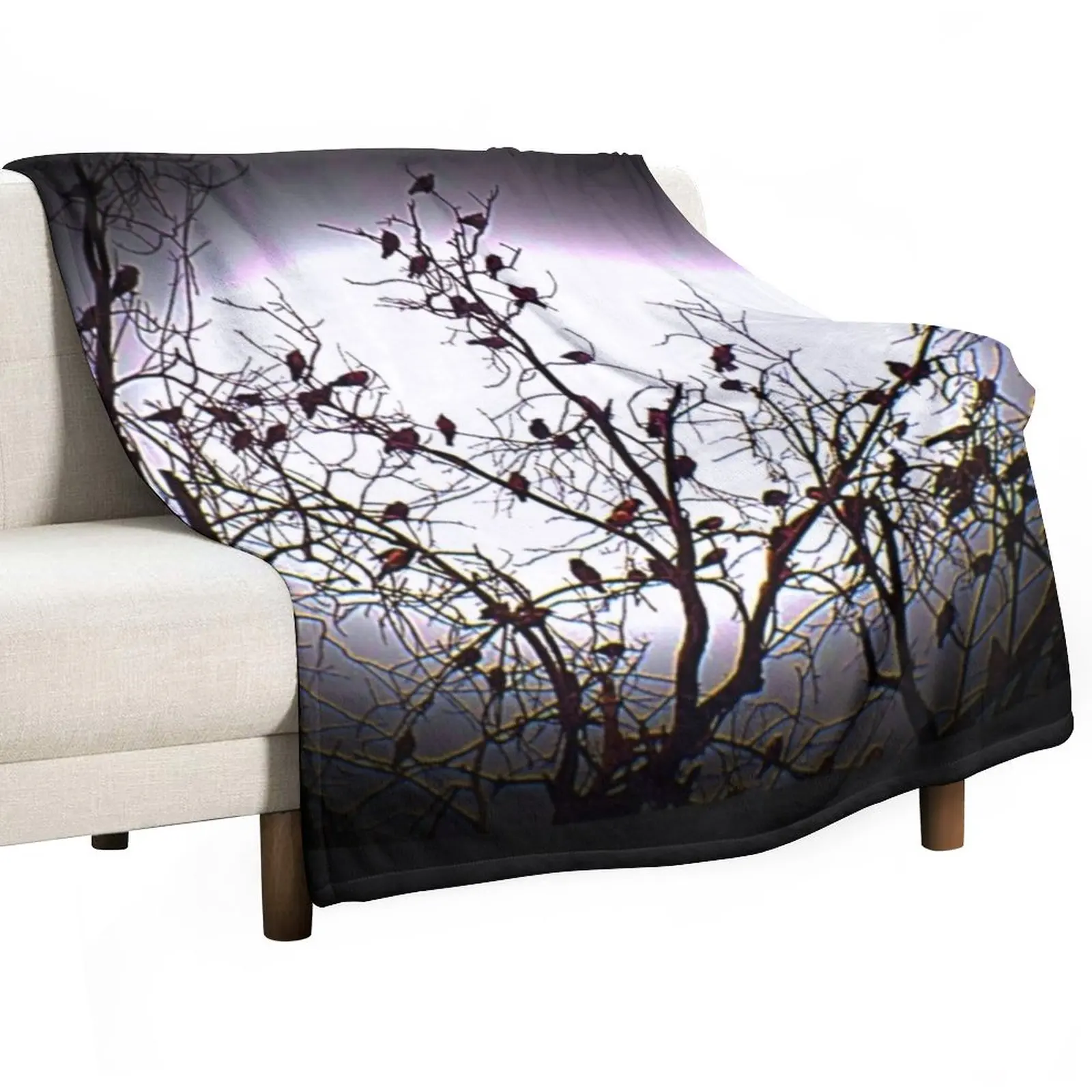 

A Full Moon Night Throw Blanket Flannels Blanket Blanket Sofa