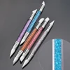 5Pcs/Set Sculpture Dotting Pen Nail Art Silicone Brush Colorful Crystal Dual-head Carving Flower Painting Pen DIY Manicure Tools 5