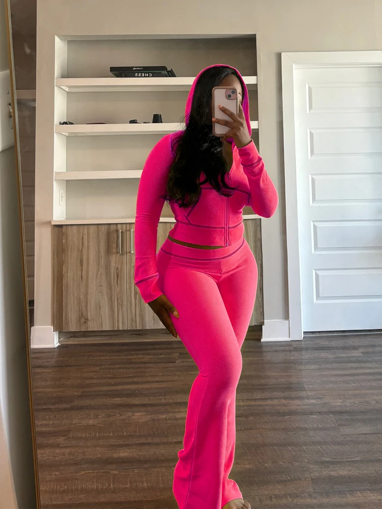 Lot De 2 Vêtements De Détente Femme - Sweat à Capuche + Pantalon Jogger - Taille XL - Neuf Avec étiquettes