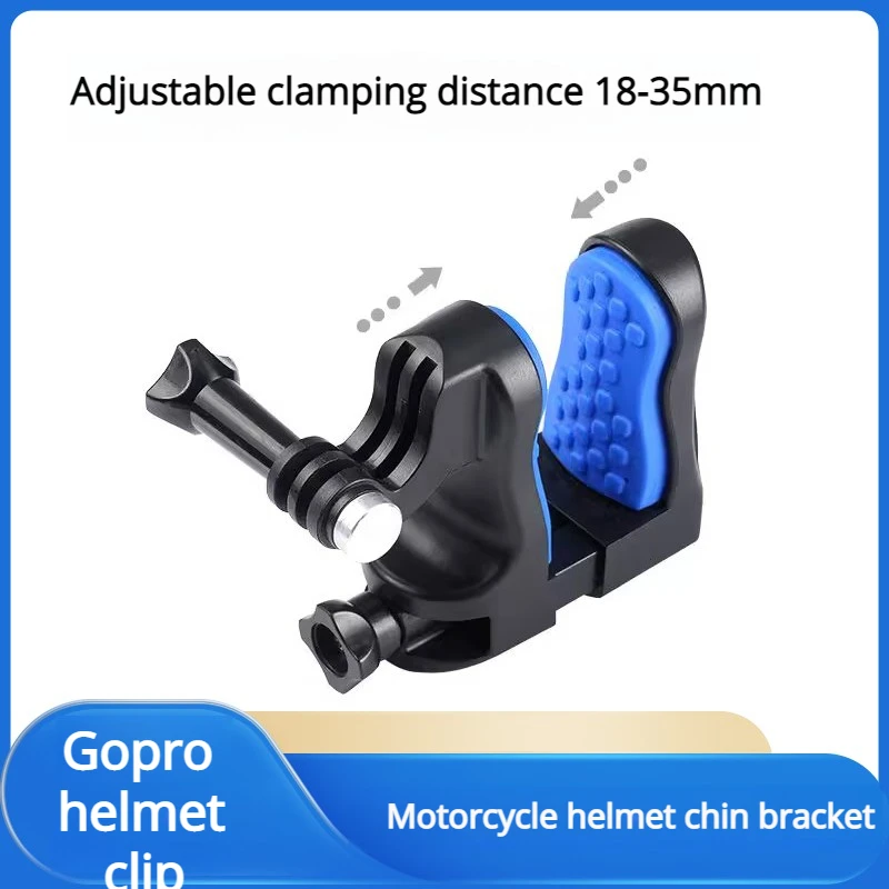Clip mentonnière Gopro pour caméra sport, fixation moto