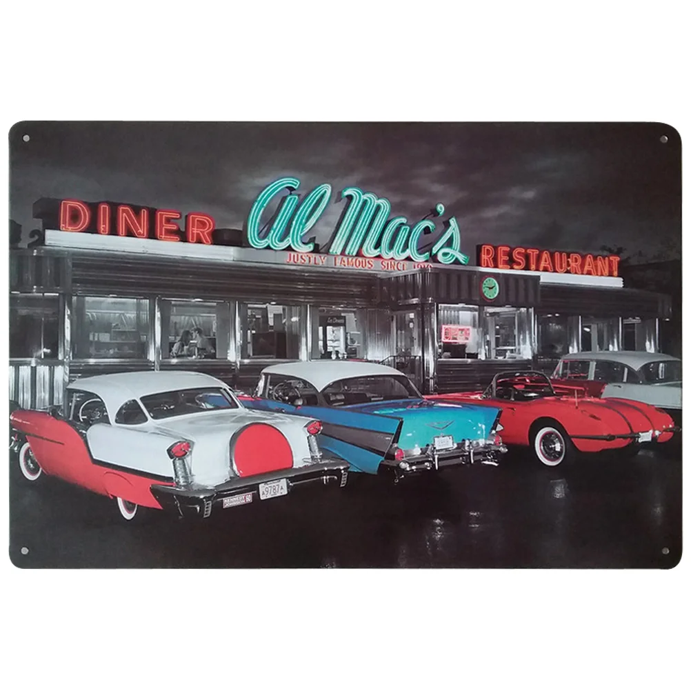 

Vintage Decorative Signs Tin Metal Iron Sign Painting For Wall Home Bar Coffee Shop (Style 21)
