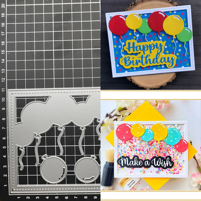 

Frame Balloon Metal Cutting Dies Stencils For DIY Scrapbooking Decorative Embossing Handcraft Template