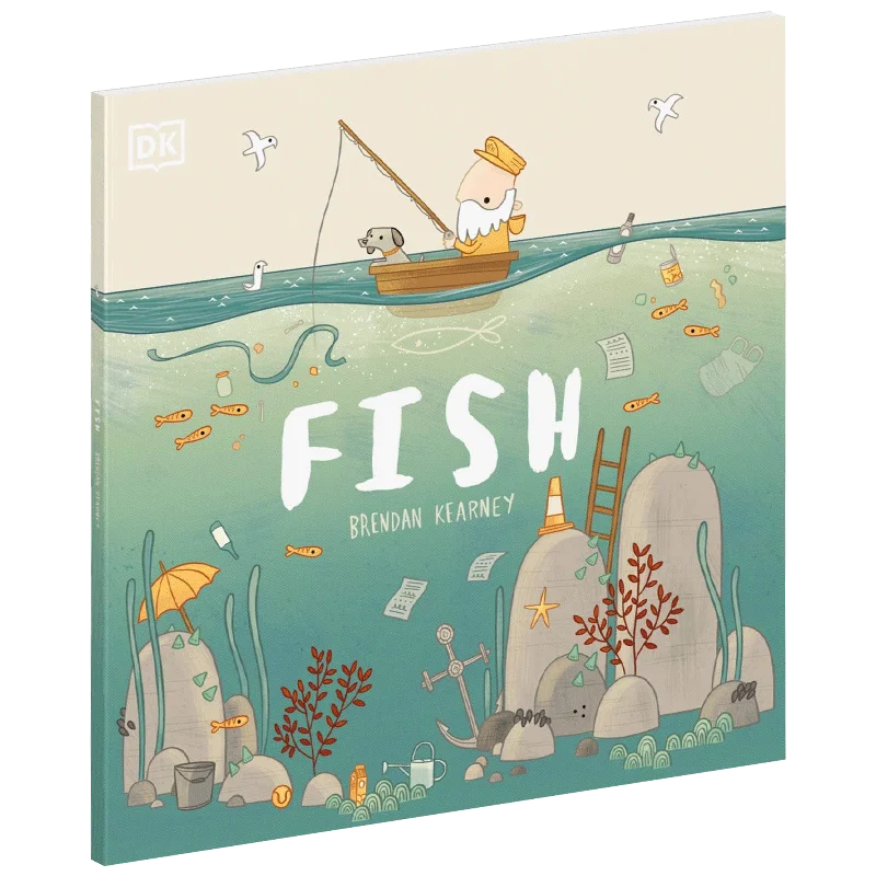 

Fish, детские книги для возраста 3, 4, 5, 6 лет, английские книги с рисунками, 9780241439470