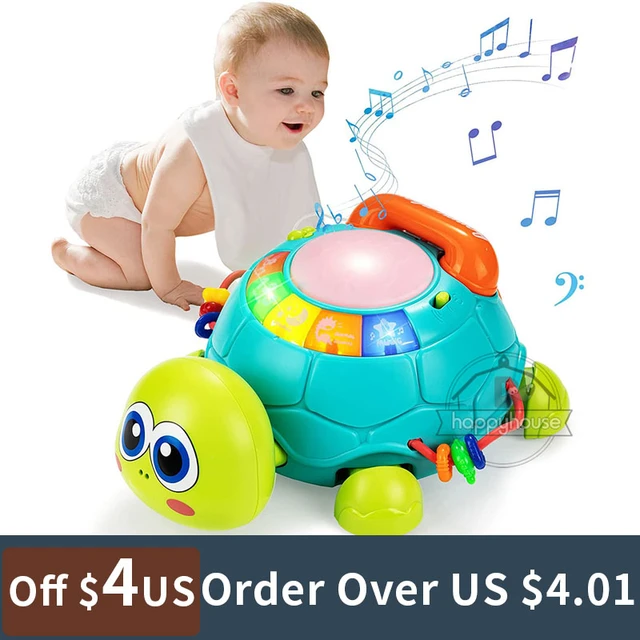 Jouets Pour Bébés De 0 6 12 Mois, Jouet Tortue Musical, Lumières