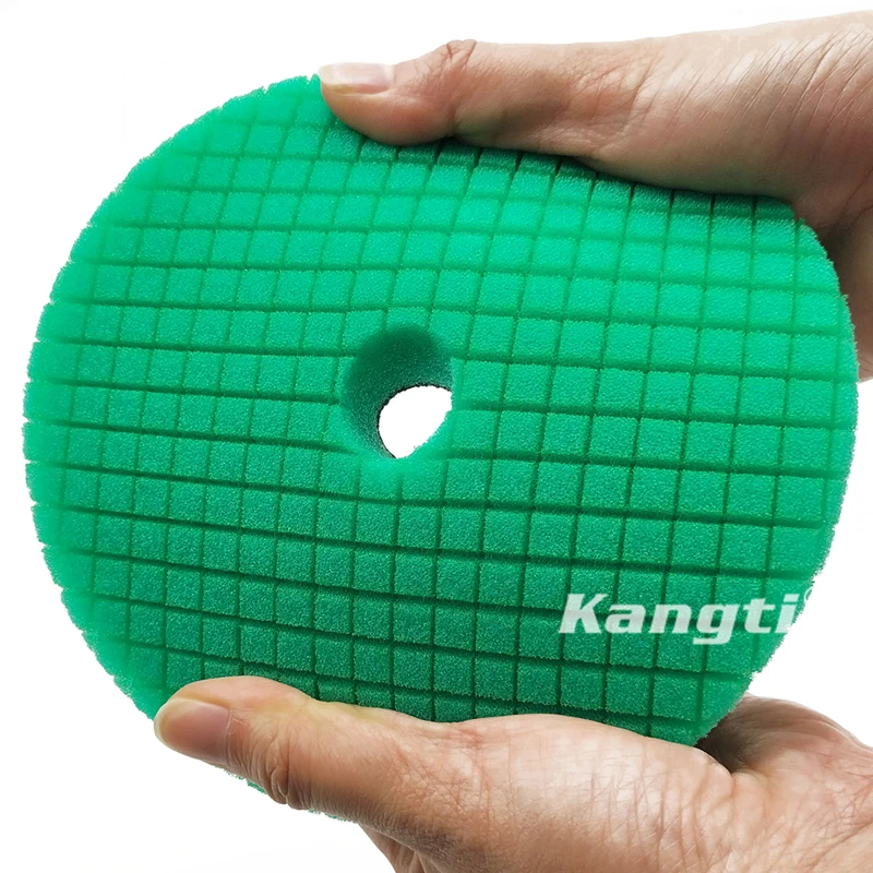 3lnch(80mm)5lnch(125mm)/6 Inch(150mm) Beveled Grid Sponge Foam Polishing ing Pads for Car DA/RO/GA Polisher