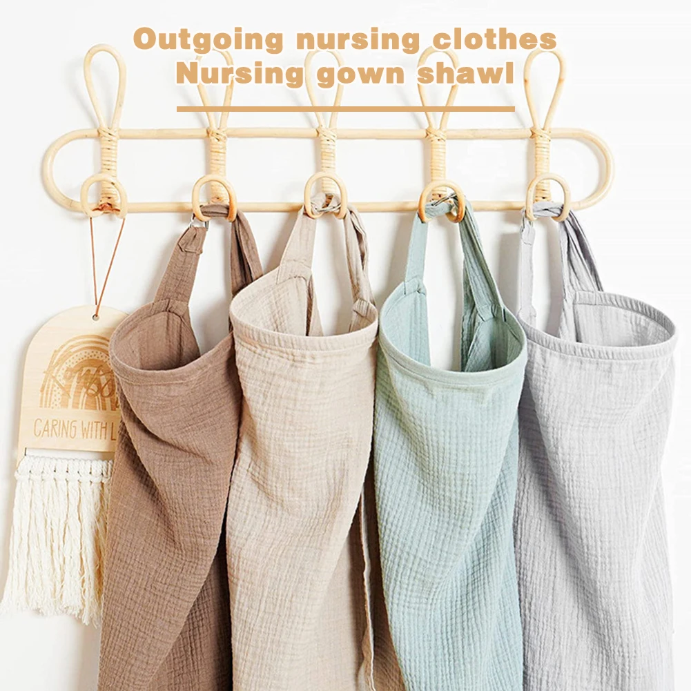 Mother Outing Breastfeeding Towel Soft Gauze Cotton Baby Feeding Nursing Covers Adjustable Anti-glare Nursing Cloth