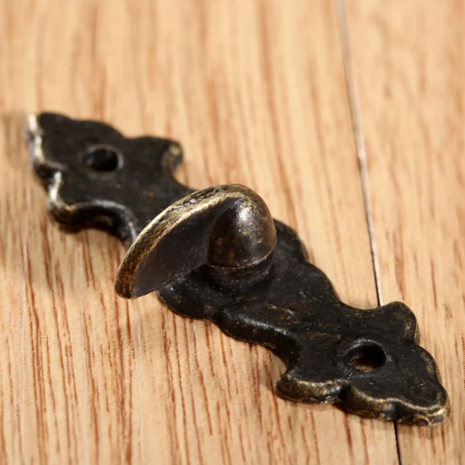 1x Antique Metal Lock 63x47mm Decorative Hasps Hook Gift Wooden Jewelry Box Padlock Screws Vintage Furniture Hardware furniture hardware toggle latches jewelry box hasps decorative latches