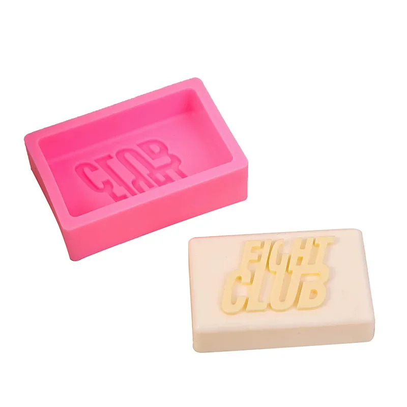 Silicone Soap Mold DIY Chocolate Ice Cake Baking Kit 3D Artifact Plaster Resin Candle Making Tool Square/Heart English Letters