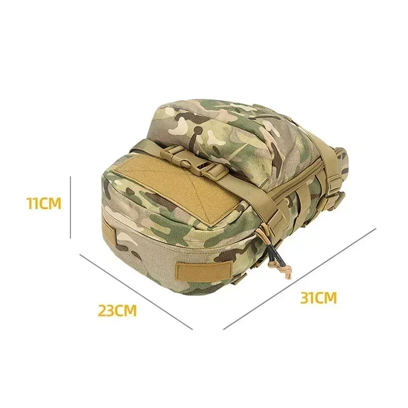 Tactical Hydration Backpack Combat Training Assault Molle Bag Outdoor Hunting Vest Back Plate Carrier Water Bag