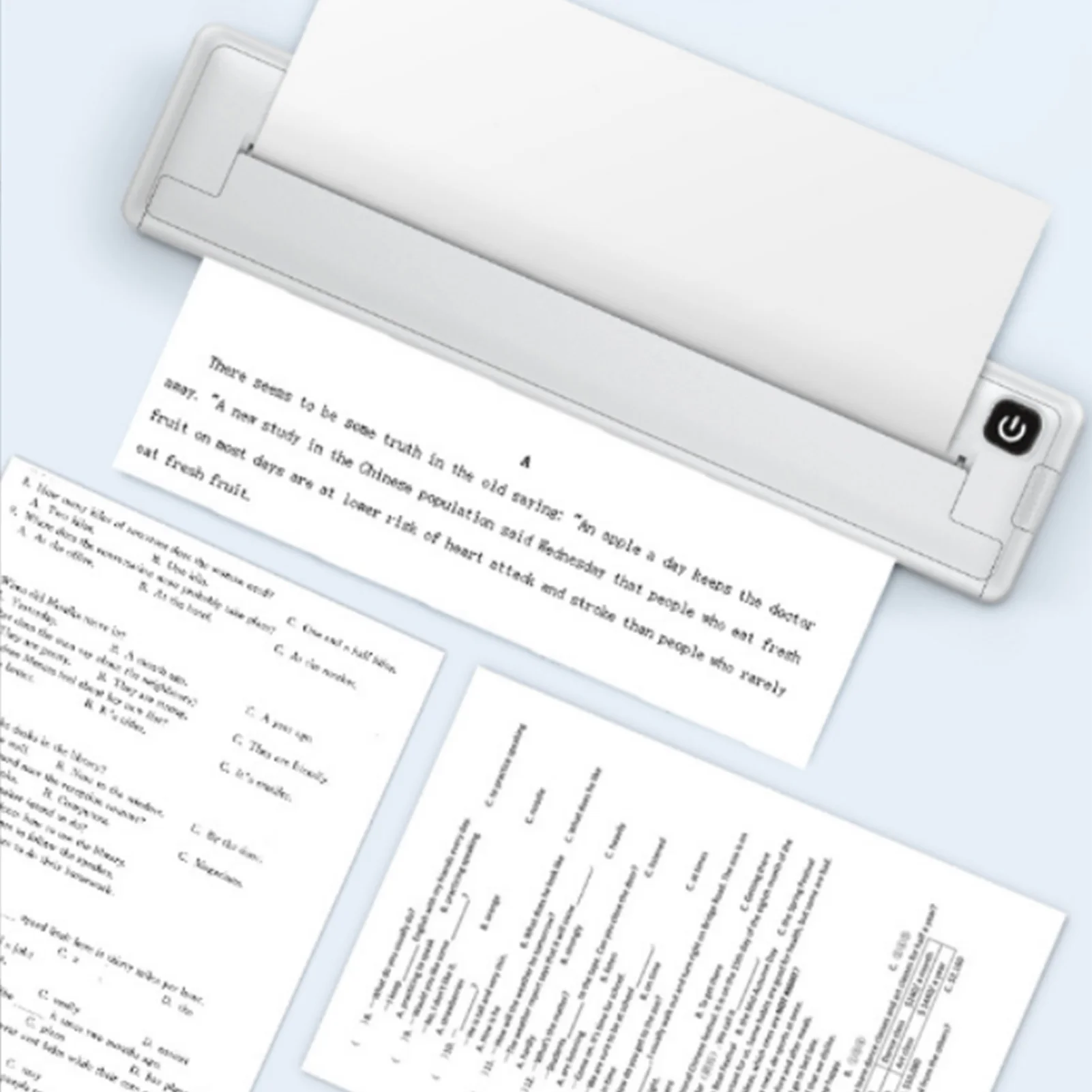 100 Sheets A4 Thermal Printing Paper for Portable Printer Quick Dry Compatibility Inkless Multifunctional Folded Thermal Paper