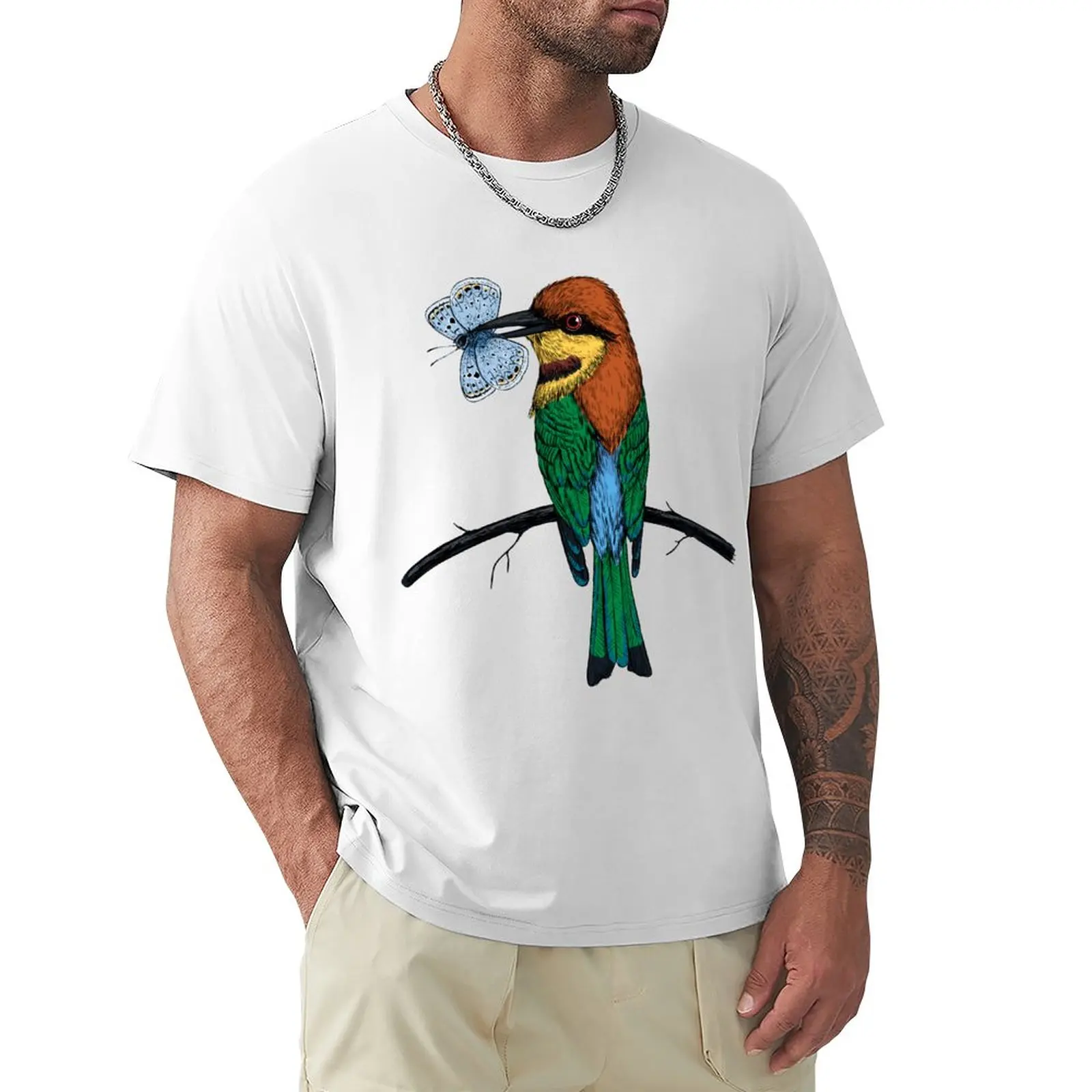 

Bee eater T-Shirt anime clothes oversizeds funnys mens t shirt