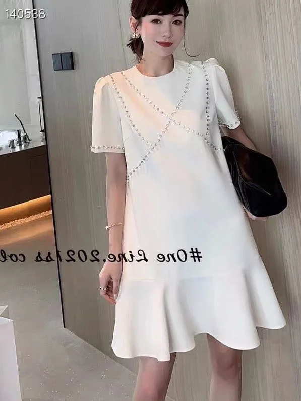 

High zc869 quality New Fashion Women 2022 spring Dress Luxury European Design party style dress