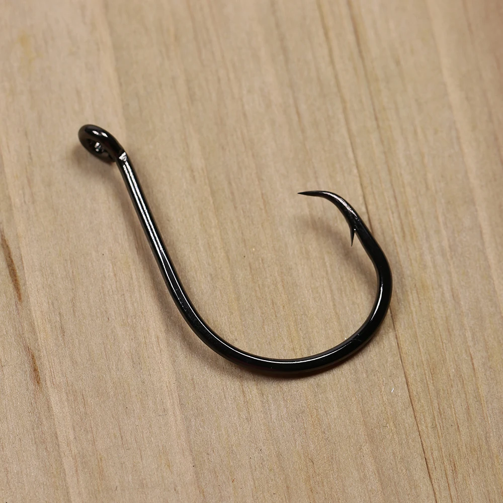Wifreo Offset Point Octopus Circle Hooks - Pack Of 25, Size 3/0, For Catfish Snapper Saltwater/Freshwater