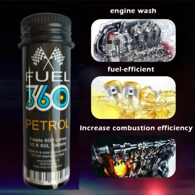 Octane Booster Fuel360 Treatment Improve MPG Increase Power Clean Carbon Deposit For Gasoline /Petrol