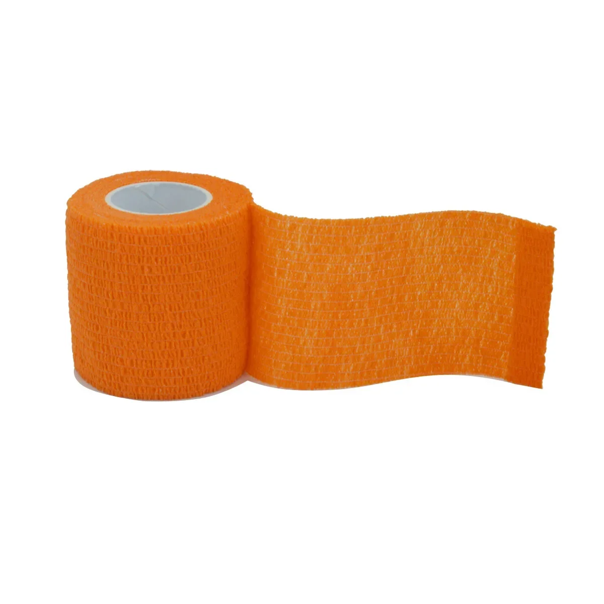 Disposable Elastic Bandage 3pcs 2.5cm&times;4.5m Orange Self Adhesive Sports Wrap Tape For Finger Joint Knee First Aid