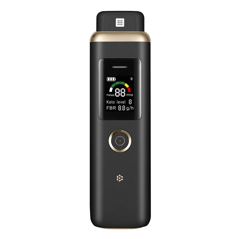 A89X Professional Ketone Breath Analyzer Ketone Breath Meter for Tracking Your Ketones Black