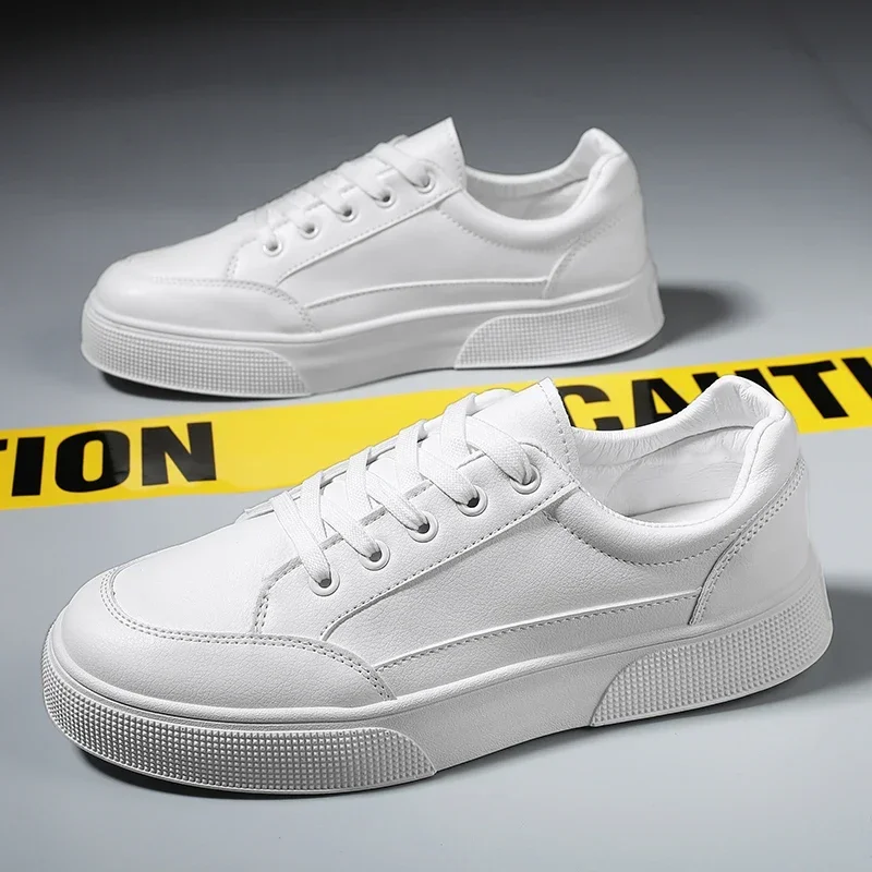 Men's New Fashion Trend Low White Shoes Sneakers Men's Shoes Spring and Summer Canvas Breathable Casual Board