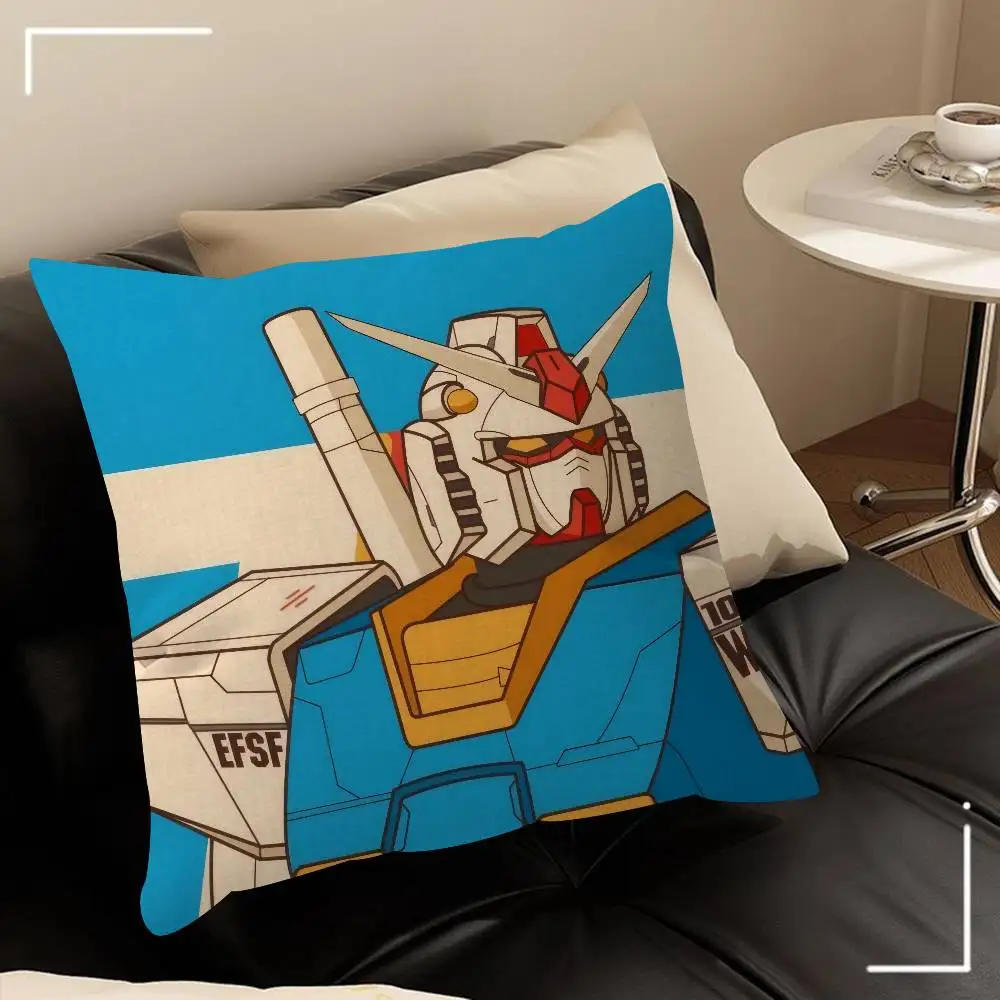 Anime cool g-g-GUNDAM klassisches Kissenbezug-Design im Ahorn-Design, Happy Autumn Harvest Dekor, Feiertagsdekoration, Kissenbezug – Detail 12