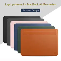 WiWU Ultra-Thin Leather Waterproof Laptop Sleeve Case - Air 15.3 A2941 A3114 (Blue)