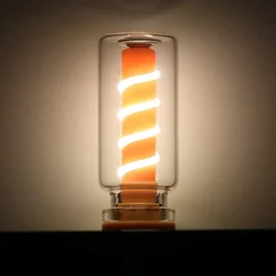 Vintage - Style Touch Dimming LED Spiral Filament Bulb - 1W USB - Powered Decorative Night Light (Natural Light)