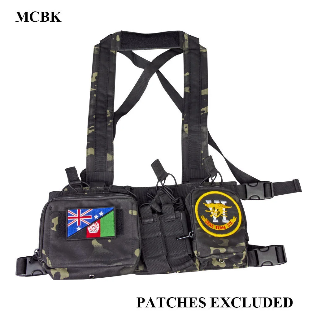 CS Match Wargame TCM Chest Rig Airsoft Taktische Weste Pack Magazin Tasche Holster Molle System Taille Männer Nylon – Detail 17