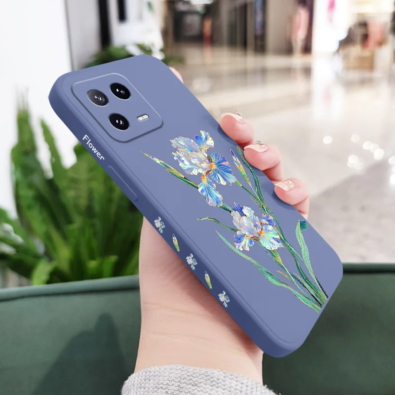 Messenger Flower Phone Case - Liquid Silicone Design