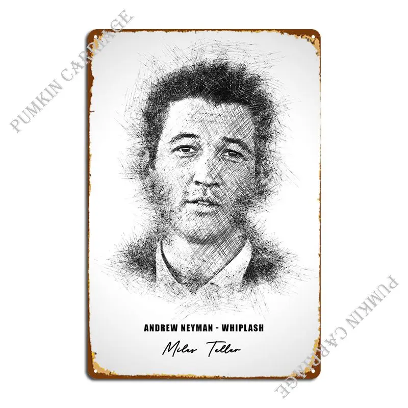 Andrew Neyman Whiplash Metal Sign Garage Garage Wall Placca Wall Print Tin Sign Poster