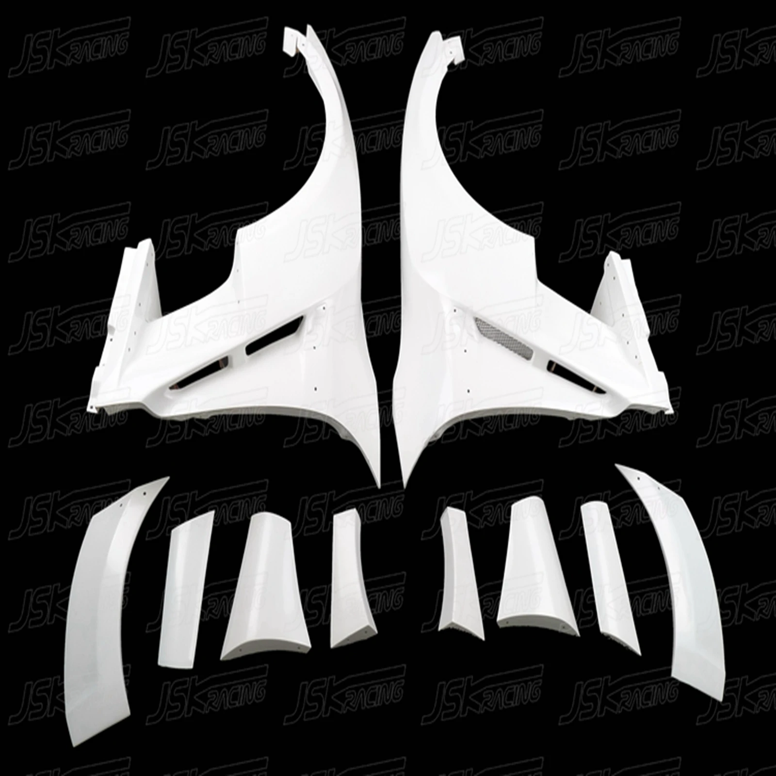 

V W Style Glass Fiber Front Fender With Fin For Nissan Gtr R35 2008-2016（JSKNSR508168）