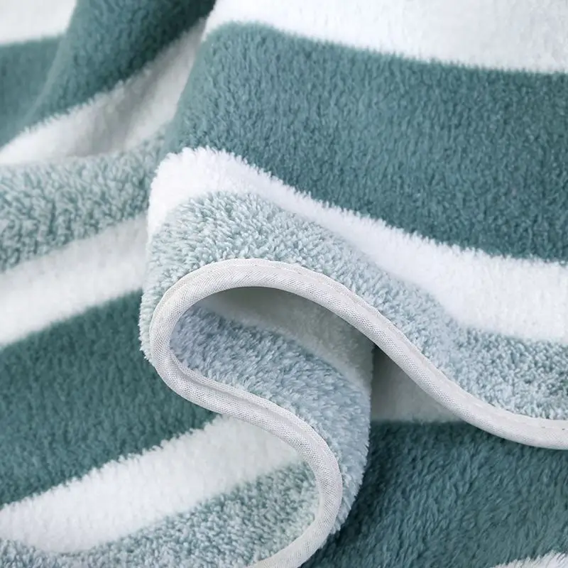 Bath Towels 1pac Stripes Absorbent Quick Drying for Adults Bathroom