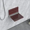 Wall Mounted Shower Seats Bathroom Folding Chair Shower Seat Stool Child Bath Stool Wooden Footstool for Bathing Saving Space 2
