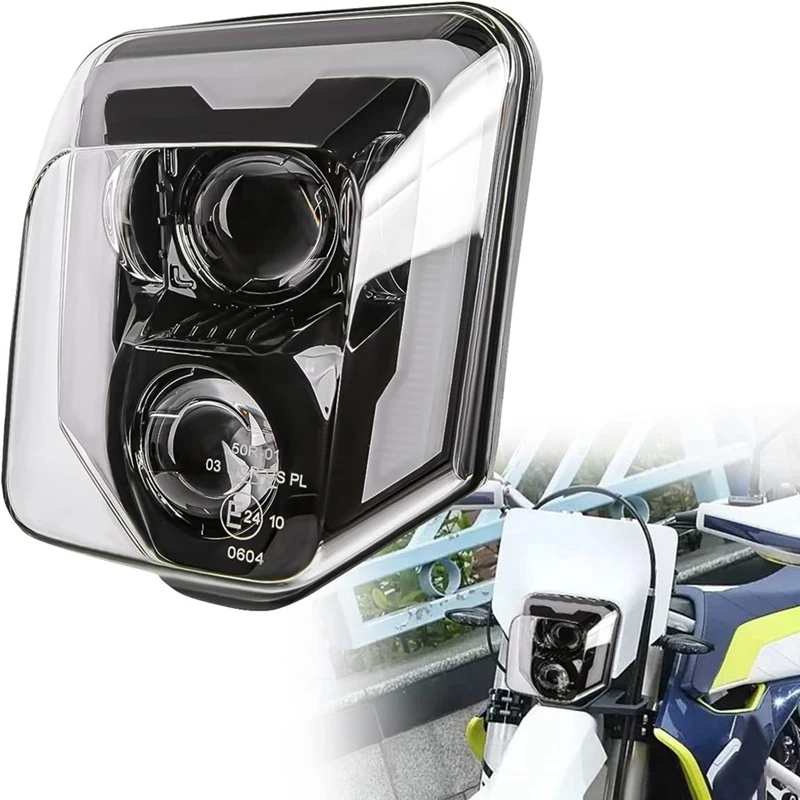 

Motorcycle Headlight for Husqvarna 125 250 300 501 701 250I 300I FE250 FE350 Dirt Bike Enduro LED Light head light lamp