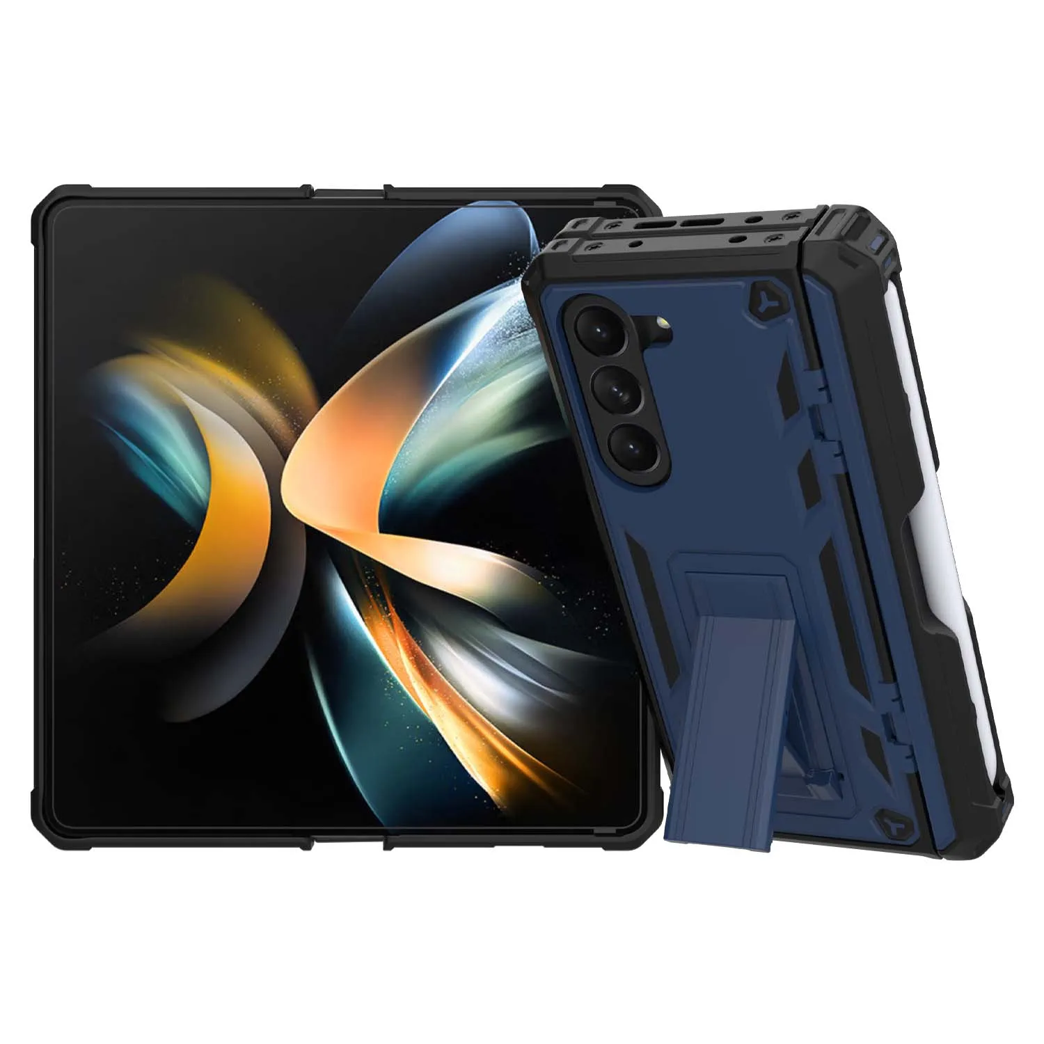 

Противоударный чехол-крючок для Samsung Galaxy Z Fold 5, в стиле милитари