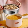 1.8L 2.5L Electric Cooking Pot Integrated Long Handle Pot Ceramic Non-Stick Pot Household Electric Frying Pan With Steamer 220V 2
