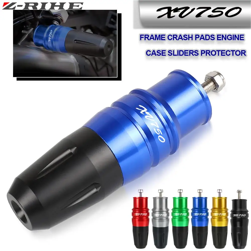 

Motorcycle CNC Accessories Exhaust Frame Sliders Crash Pads Falling Protector For YAMAHA XV750SE XV750 VIRAGO XV 750 1981-1997