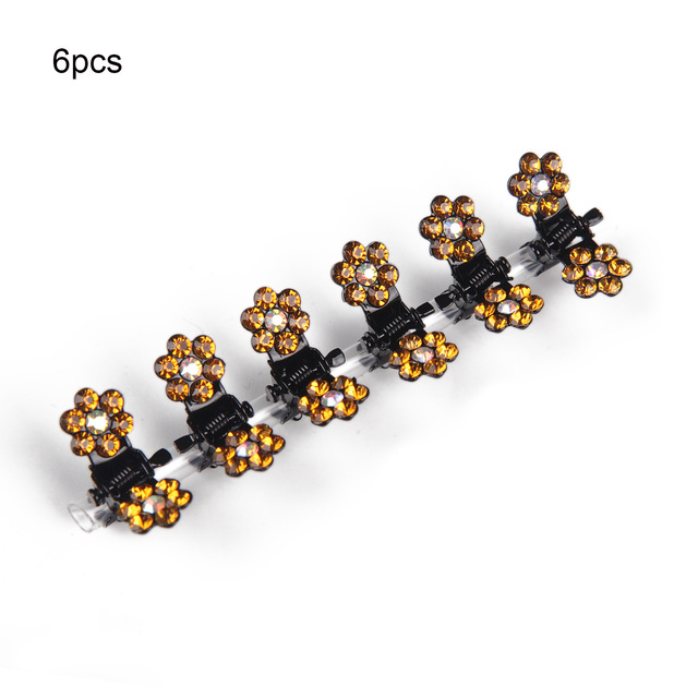 Crystal Rhinestone Flower Hair Claws Clamps Hairgrip Accessories Hairpins Hair Clips Jewelry for Women Bridal Kids Girl