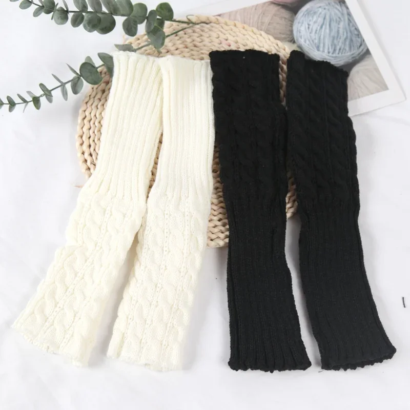 Sweet Children Leg Warmers Lolitas Twist Knitted Socks Korean Baby Girls Warm Foot Cover Guards Elastic Versatile Elephant Socks