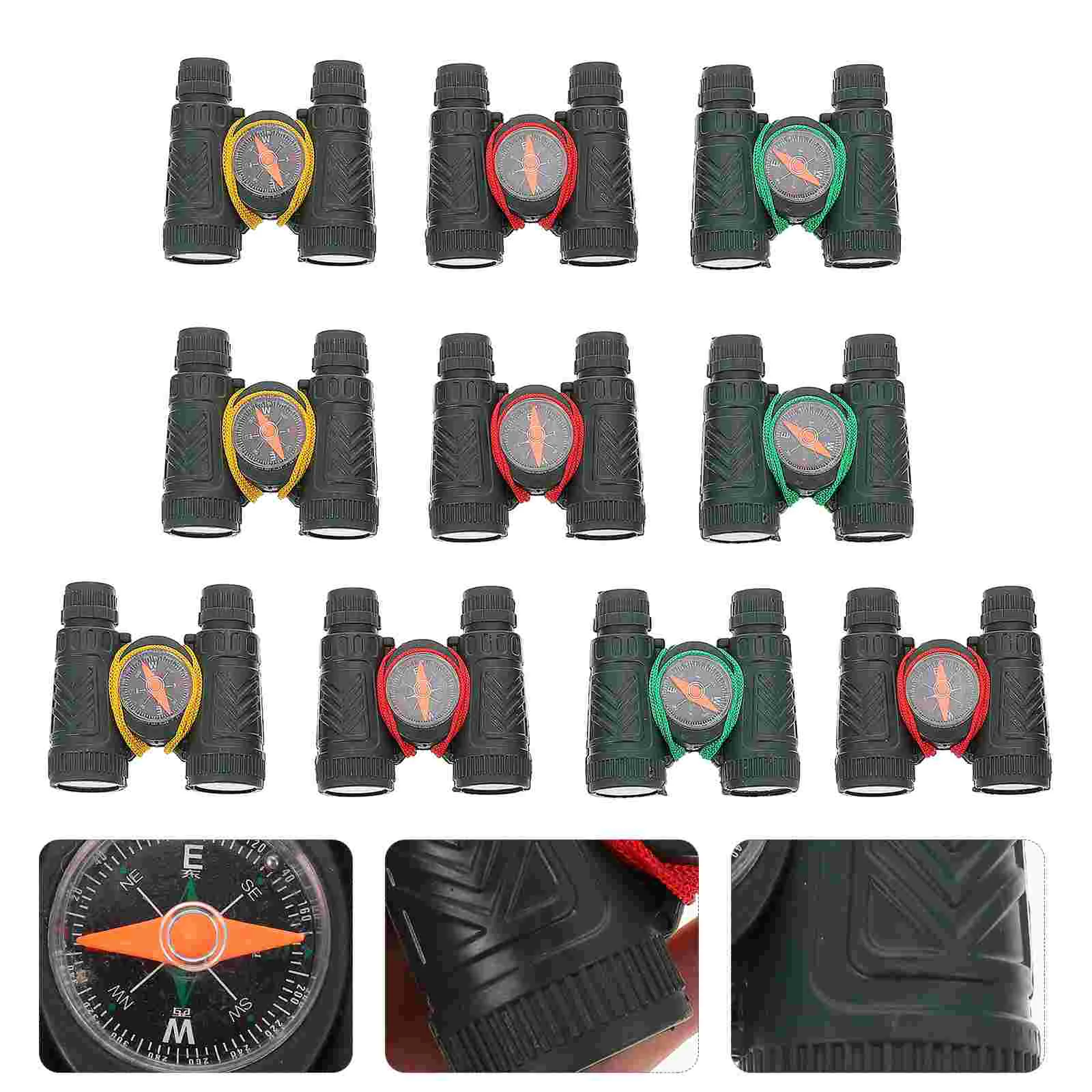 

10 PCS Telescope Toy Sightseeing Climbing with Compass Toys Girl Hiking Kids Children Mini Boys Camping Outdoor