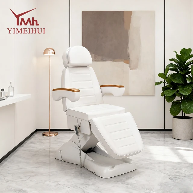 Lit électrique pour Salon de beauté du visage, 3 moteurs, Table de traitement de Massage, Spa médical, chaise, lit de tatouage esthétique 1
