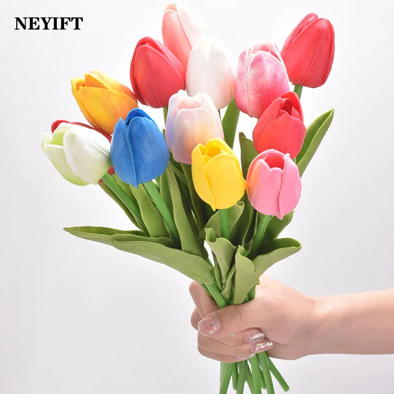 10pcs Decorative Mini Tulip Artificial Flowers