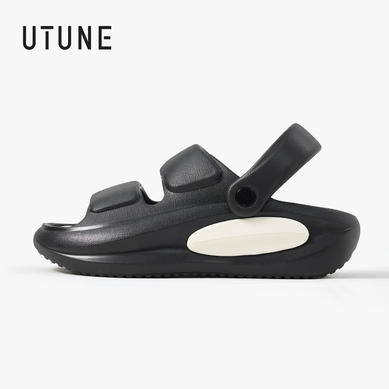 UTUNE Men's Summer Shoe Adjustable Strap Design Classic Color Breathable Anti-Slip Sports Sandals Fashionable Designer Shoes