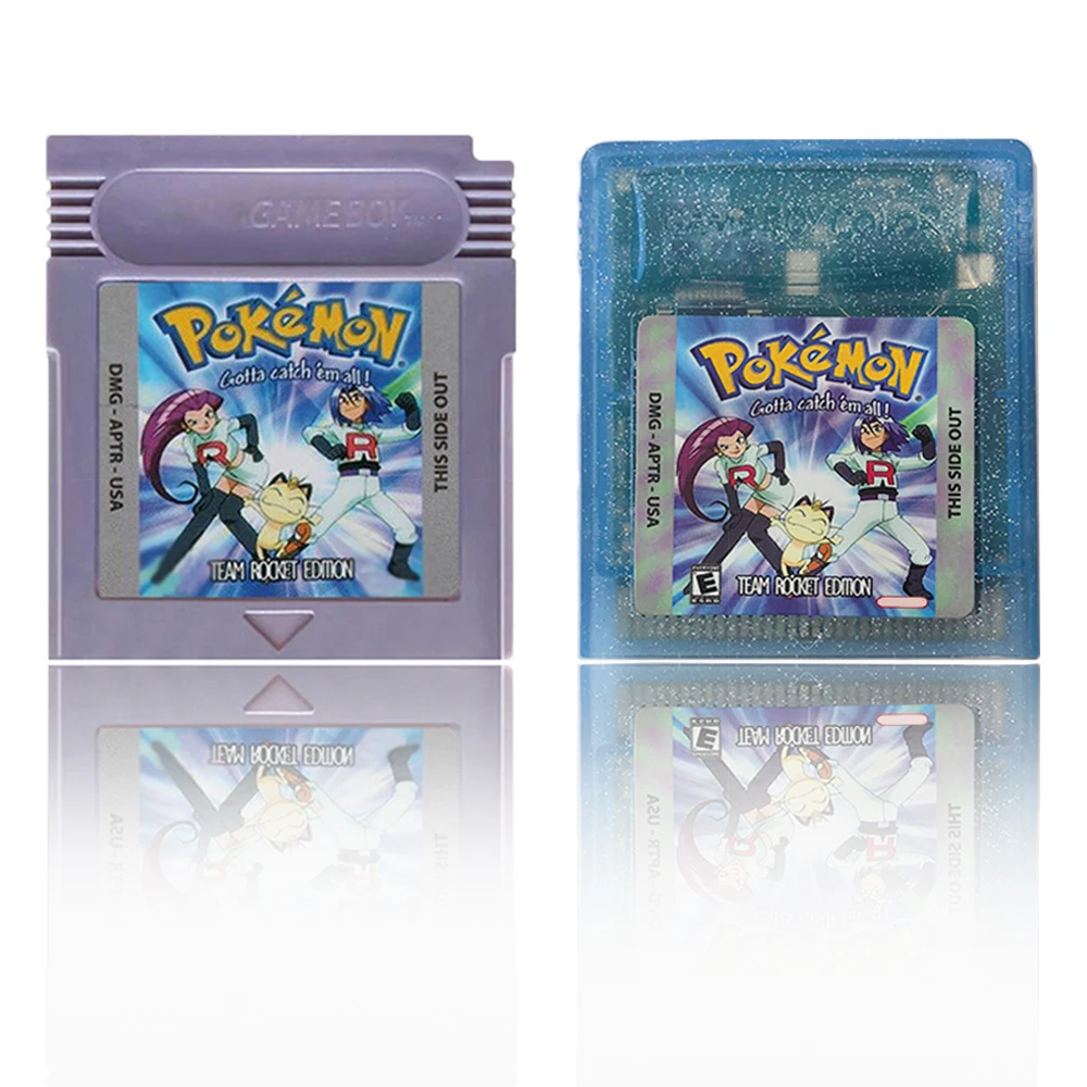 16 Bit Video Game Console Cartridge GBC Game Card Pokemon Team