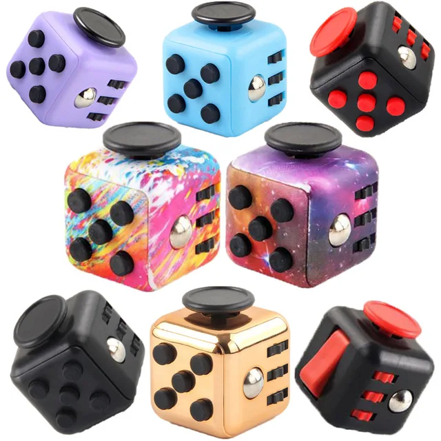 Toycube For Cubes  Anti-Stress Relief Decompression Dice FidgetToys Autism Adhd Toy  Kids Anxiety Relieve Adult Fingertip Toys 1