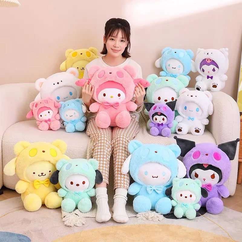 

Новая плюшевая кукла кавайная Sanrio Pachacco Симпатичные креативные куроми игрушки Мультяшные коричные украшения для комнаты подарок на день рождения