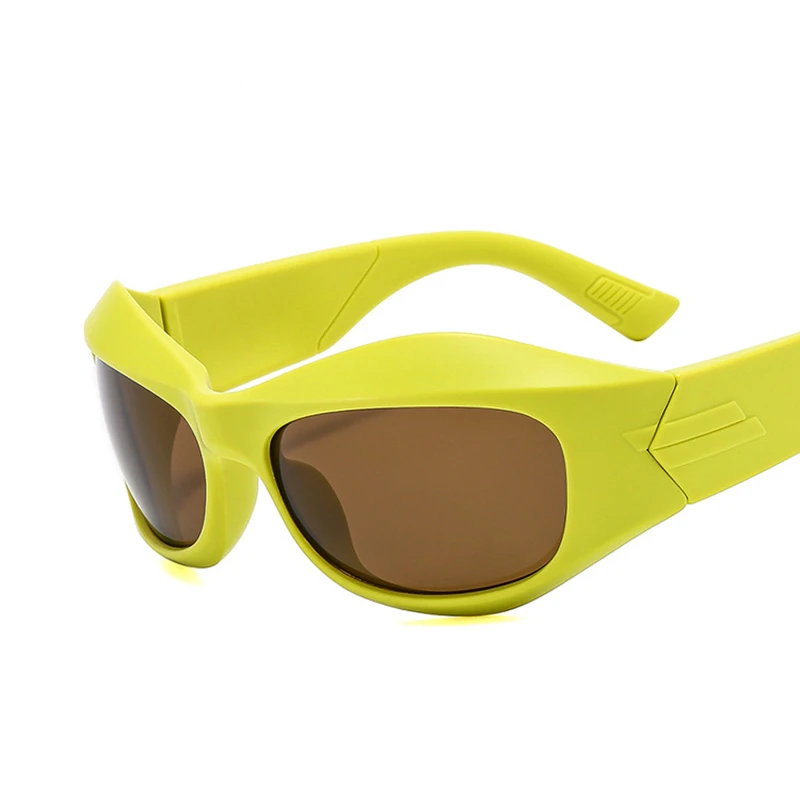 Adult Sunglasses Futuristic Integrated Rectangle Sense of Future