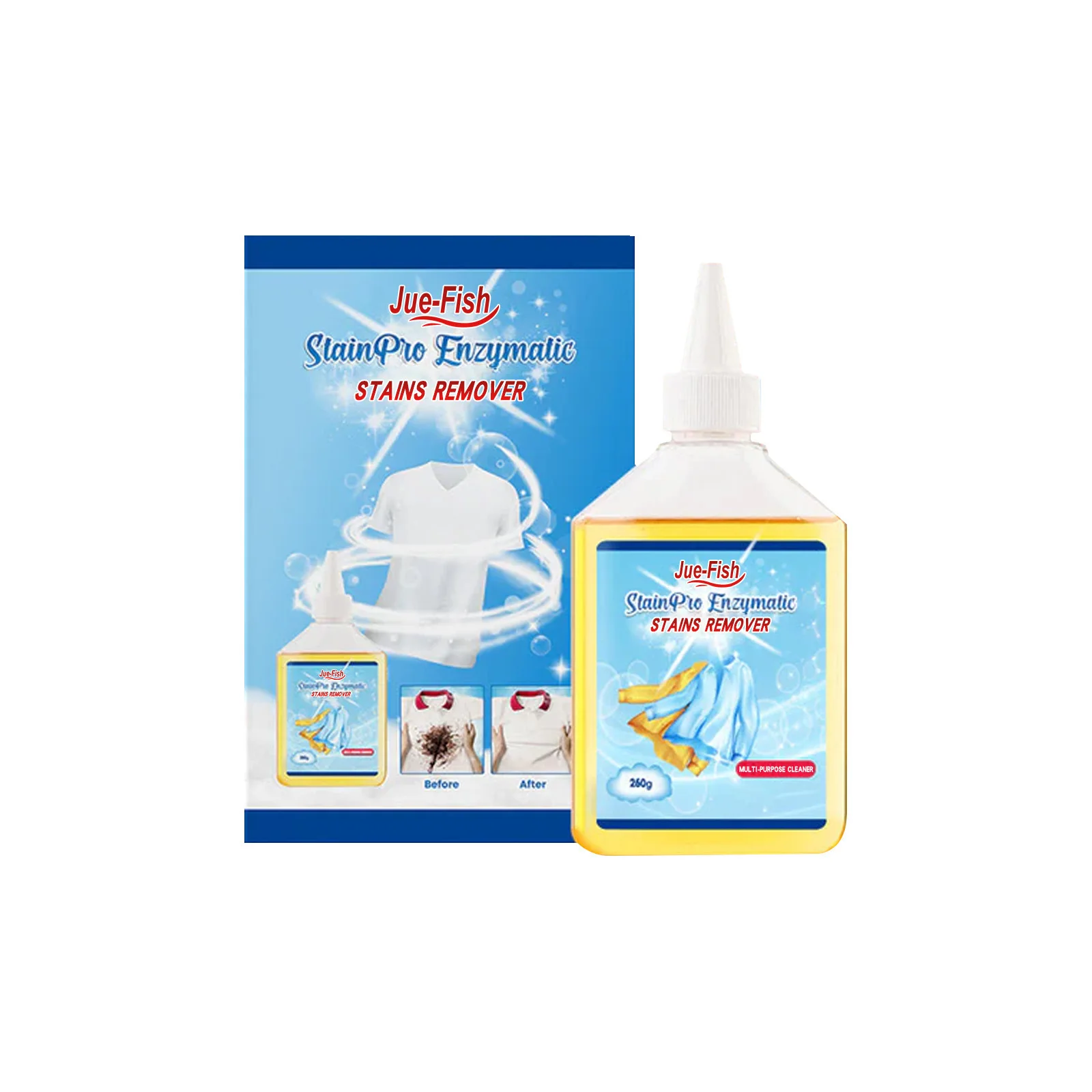 Laundry Stain Remover Portable Active Enzyme Clothing Stains Removal Agents Household Dormitory Oil Cleaning Laundry Detergent